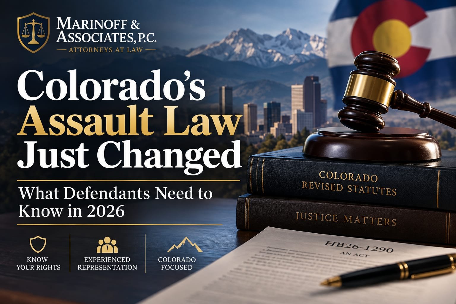 Colorado’s Assault Law Just Changed: What Defendants Need to Know in 2026
